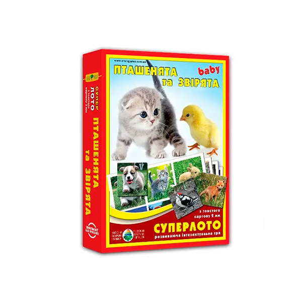 Гра Супер ЛОТО "Птахи та звірі" Эн.1985