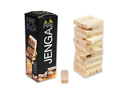 Настільна гра Strateg Fire Jenga 48 брусків укр. 30848 Настільна гра Strateg Fire Jenga 48 брусків укр. 30848