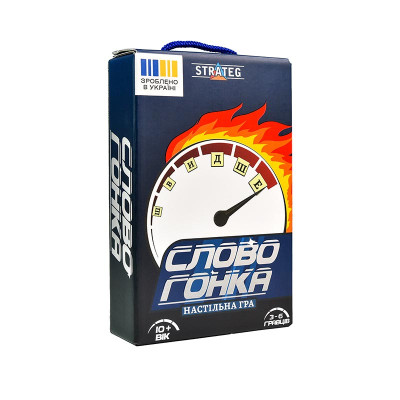 Настільна гра Strateg Словогонка українською мовою 30824