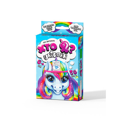 Настільна гра Danko Toys вікторина "Хто Я? Unicorn" для дітей HIM-05-01U