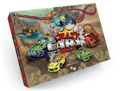 Настільна гра Danko Toys "Crazy Cars Rally" розважальна DTG93R Настільна гра Danko Toys "Crazy Cars Rally" розважальна DTG93R