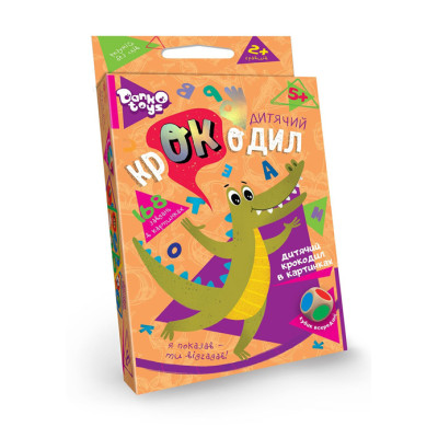 Настільна гра Danko Toys вікторина "Дитячий крокодил" для дітей CROC-01-01U
