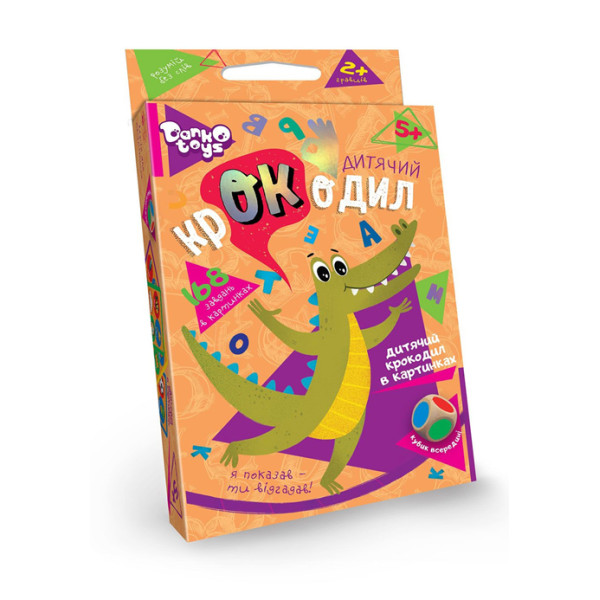 Настільна гра Danko Toys вікторина "Дитячий крокодил" для дітей CROC-01-01U