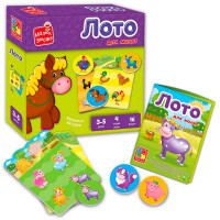 Розвиваюча гра Vladi Toys Лото. "Ферма" VT2100-08 Розвиваюча гра Vladi Toys Лото. "Ферма" VT2100-08