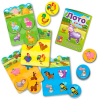 Розвиваюча гра Vladi Toys Лото. "Ферма" VT2100-08 Розвиваюча гра Vladi Toys Лото. "Ферма" VT2100-08
