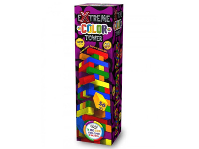 Настільна гра Danko Toys "EXTREME COLOR TOWER" дженга розвиваюча G-ECT-01U