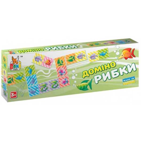 Настільна гра "Доміно рибки" 0226 Настільна гра "Доміно рибки" 0226
