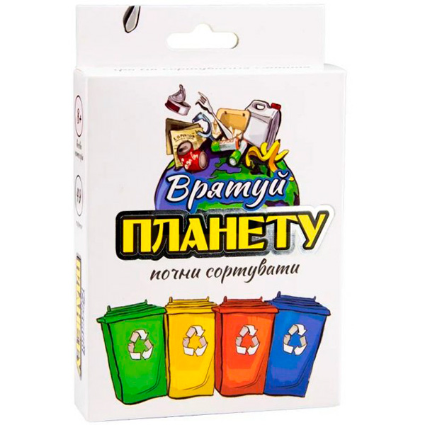 Карткова гра Strateg Врятуй планету навчальна українською мовою 30321