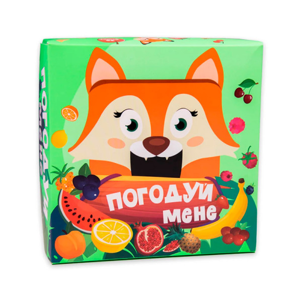 Настільна гра Погодуй мене - лисичка розвиваюча українською мовою Strateg ( 30347