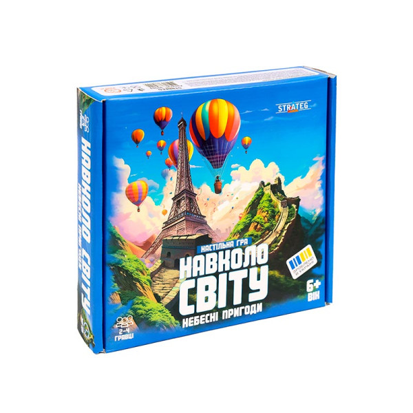 Настільна гра Strateg Навколо світу небесні пригоди 30502
