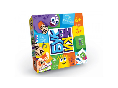 Настільна гра Danko Toys "Буквики" розважальна G-BU-01U
