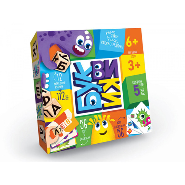 Настільна гра Danko Toys "Буквики" розважальна G-BU-01U