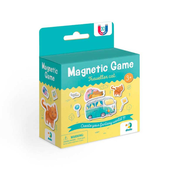 Магнітна гра DoDo Котик-мандрівник для дітей 200234