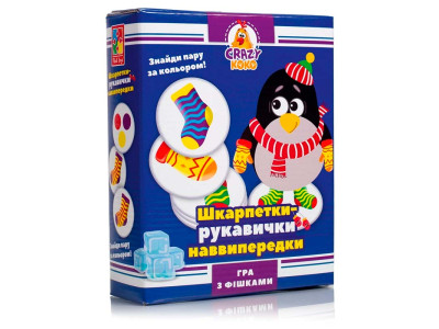 Настільна гра Vladi Toys "Шкарпетки-рукавички" Crazy Koko розважальна VT8025-05