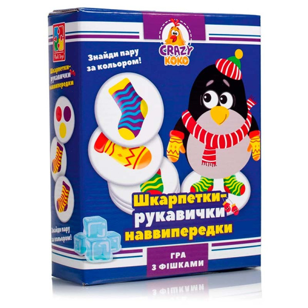Настільна гра Vladi Toys "Шкарпетки-рукавички" Crazy Koko розважальна VT8025-05
