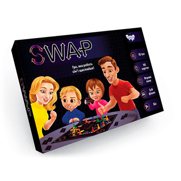Настільна гра Danko Toys "Swap" розважальна G-Swap-01-01U Настільна гра Danko Toys "Swap" розважальна G-Swap-01-01U