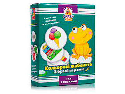 Настільна гра Vladi Toys Crazy Koko "Кольорові жабки" розважальна VT8025-06