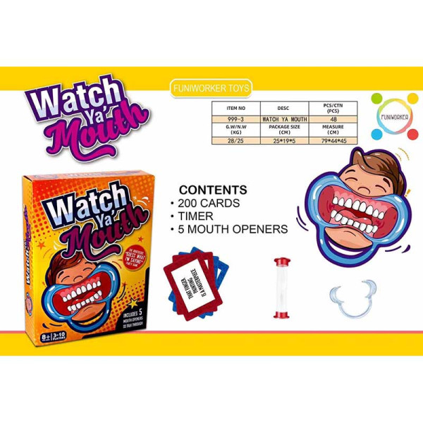 Настільна гра whatch ya mouth ширше рота 999-3