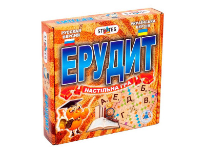 Настільна гра "Ерудит" в кор-ці 25-25-5см 870 Стратег 870