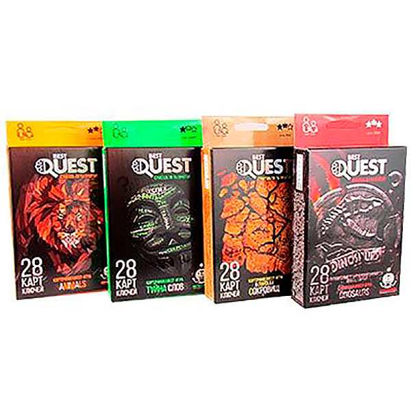 Настільна гра квест Danko Toys "BEST QUEST" карткова BQ-01-01U02U03U04U Настільна гра квест Danko Toys "BEST QUEST" карткова BQ-01-01U02U03U04U