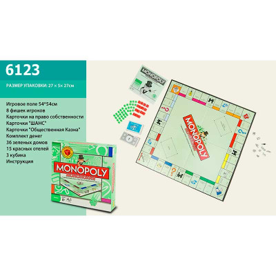 Настільна гра "Монополія" 6123