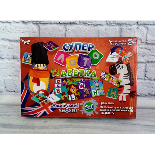 Настільна гра Danko Toys "Суперлото" розважальна СЛА-01UE