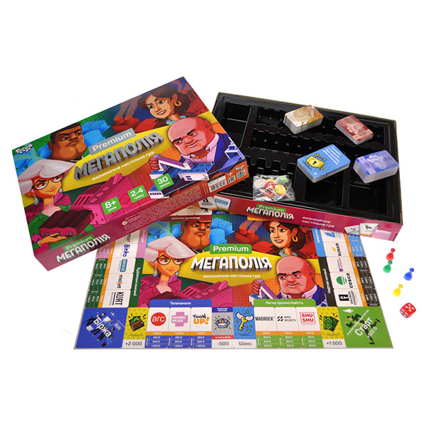Настільна розважальна гра "Мегаполія Premium" укр G-MP-01-01 Настільна розважальна гра "Мегаполія Premium" укр G-MP-01-01