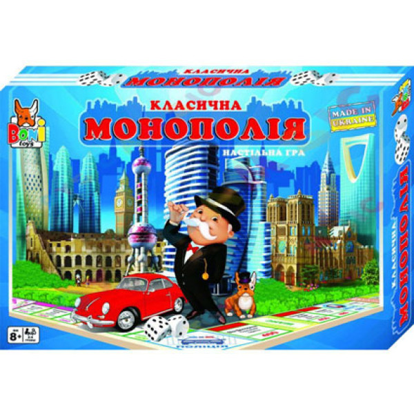 Гра настільна БОЛ "Класична монополія" "Класична монополія" 0011