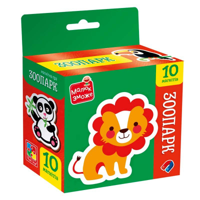 Розвиваючий набір Vladi Toys Зоопарк з магнітами VT3106-39