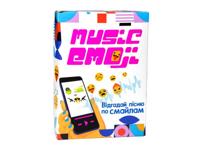 Настільна гра Strateg Music Emoji розважальна українською мовою (30249) 30249