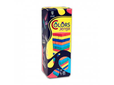 Настільна гра Colors Jenga 48 брусків українською мовою Strateg (30717) 30717 Настільна гра Colors Jenga 48 брусків українською мовою Strateg (30717) 30717