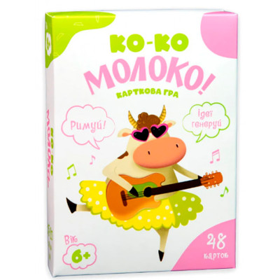 Настільна гра Strateg Ко-ко Молоко розважальна українською мовою (30386) 30386