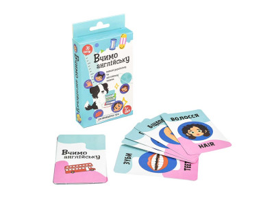 Карткова розвиваюча гра Strateg Вчимо англійську 30109 Карткова розвиваюча гра Strateg Вчимо англійську 30109