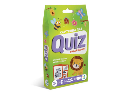 Настільна гра Dodo «Вікторина: Вгадай тварину!» карткова 301244 Настільна гра Dodo «Вікторина: Вгадай тварину!» карткова 301244