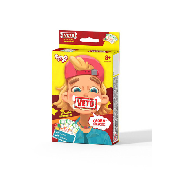 Настільна гра Danko Toys "VETO" розважальна VETO-02-01U Настільна гра Danko Toys "VETO" розважальна VETO-02-01U