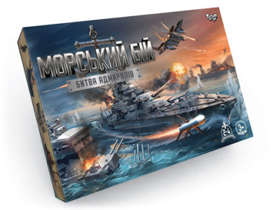 Настільна гра Danko Toys "Морський бій. Битва адміралів" розважальна G-MB-04U