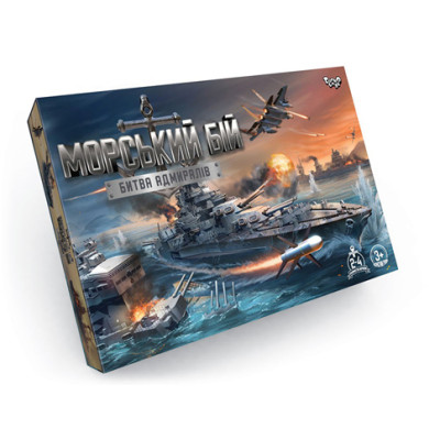 Настільна гра Danko Toys "Морський бій. Битва адміралів" розважальна G-MB-04U