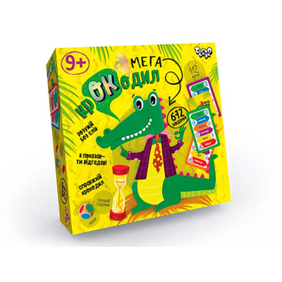 Настільна гра Danko Toys вікторина "Мега-крокодил" для дітей CROC-03-01U