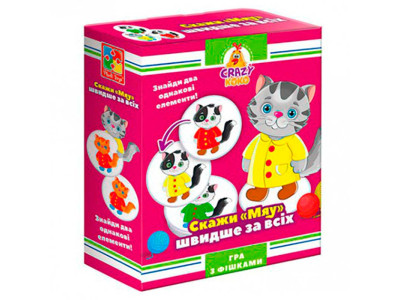 Гра настільна Vladi Toys Crazy Koko "Скажи "Мяу!" Розважальна VT8025-07