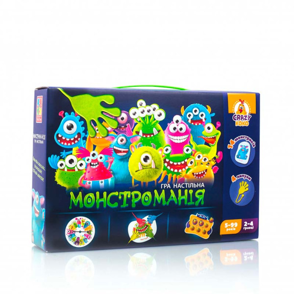 Гра настільна Vladi Toys Монстроманія з липунами VT8044-23 Гра настільна Vladi Toys Монстроманія з липунами VT8044-23