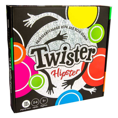 Розважальна гра 30325 (рос) "Twister-hipster", в кор-ці 25-25,5-5,3 см 30325