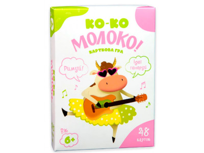 Настільна гра Strateg Ко-ко Молоко розважальна українською мовою (30386) 30386