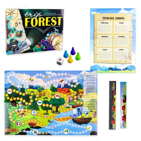 Настільна гра Strateg Trip Forest бродилка укр. 30553