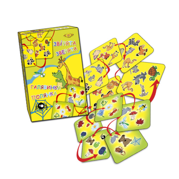 Гра настільна "Назви пару" Поляна та звірята МКЕ0503 Гра настільна "Назви пару" Поляна та звірята МКЕ0503