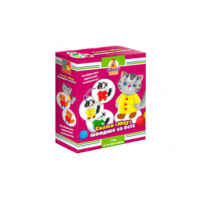 Гра настільна Vladi Toys розважальна Crazy Koko "Скажи "Мяу!" VT8025-07 (ук VT8025-07