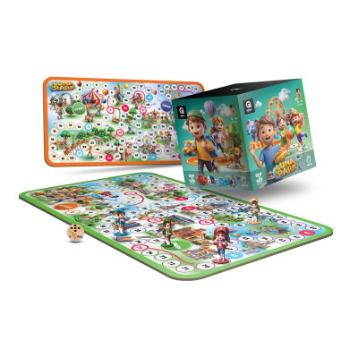 Настільна гра qbee "STEP BY STEP - Road to School & Luna Park" деревяна QB701-004 Настільна гра qbee "STEP BY STEP - Road to School & Luna Park" деревяна QB701-004