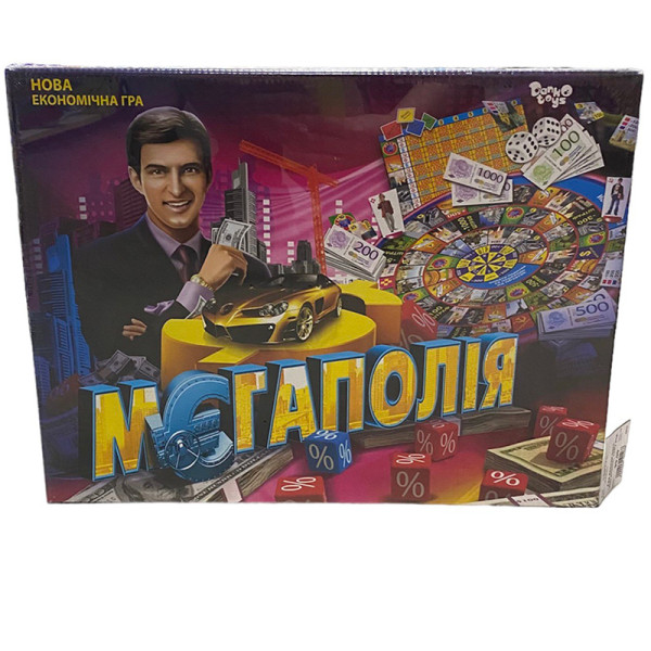 Гра настільна Danko Toys "Мегаполія" дитяча DTG6U Гра настільна Danko Toys "Мегаполія" дитяча DTG6U