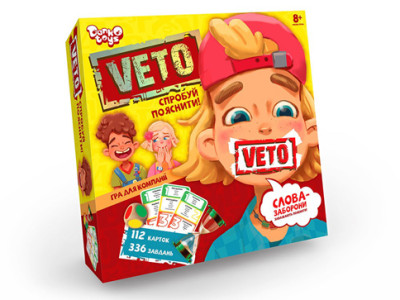 Настільна гра Danko Toys "VETO" розважальна VETO-01-01U