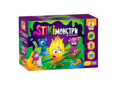 Настільна гра Vladi Toys "Стікоммонстри" розвиваюча VT8055-35