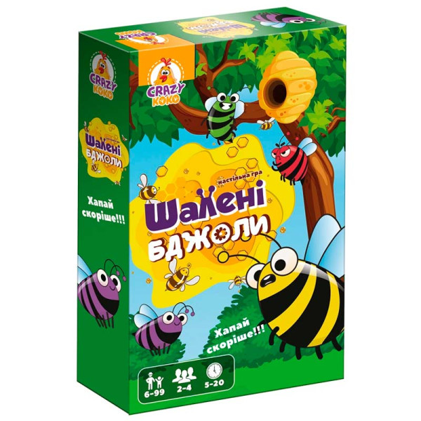 Настільна гра Vladi Toys Шалені бджоли розважальна VT8077-06 Настільна гра Vladi Toys Шалені бджоли розважальна VT8077-06